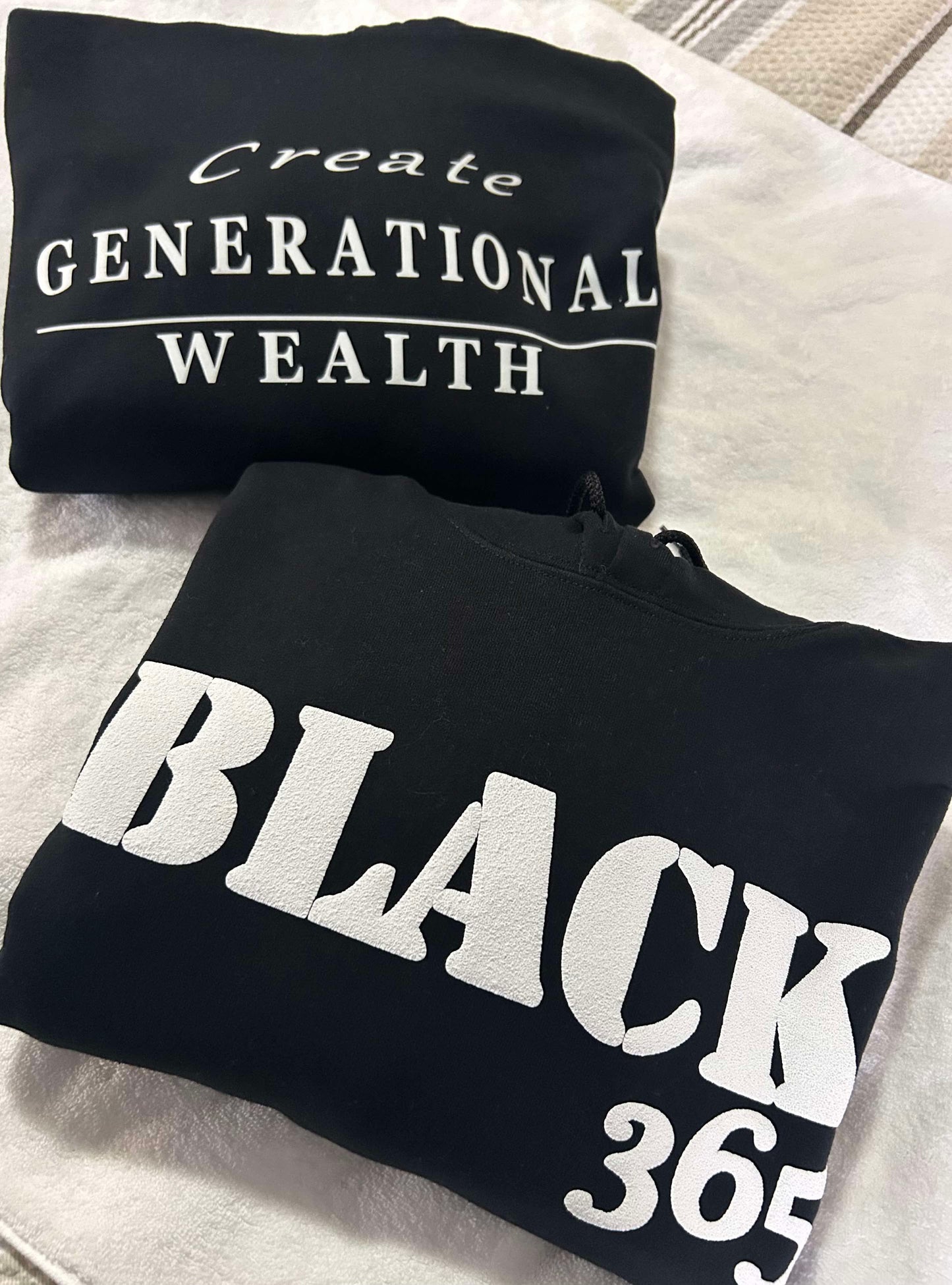 Black 365 - Sweatshirt Puff Lettered