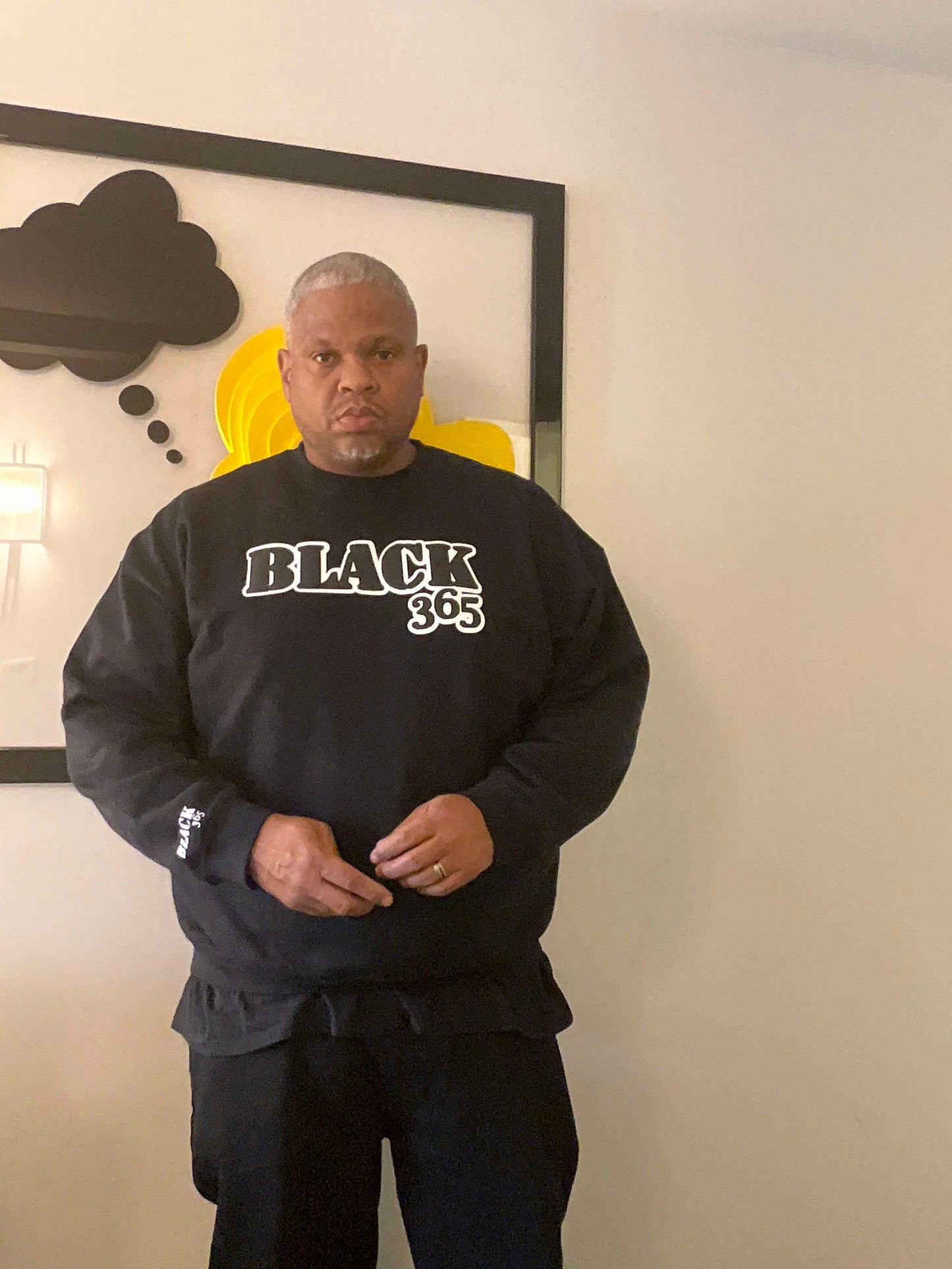 Black 365 - Sweatshirt Puff Lettered
