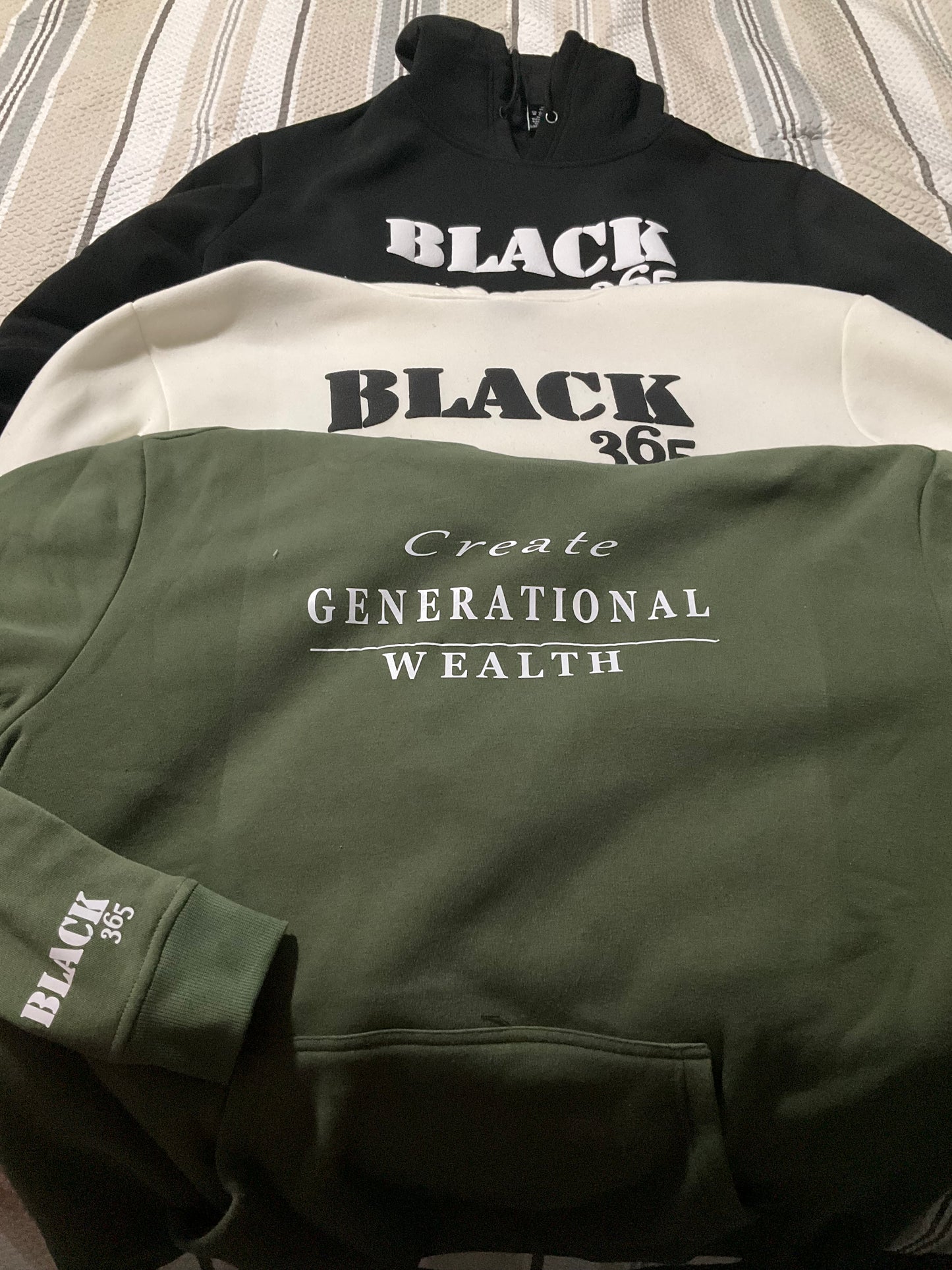 Black 365 - Sweatshirt Puff Lettered